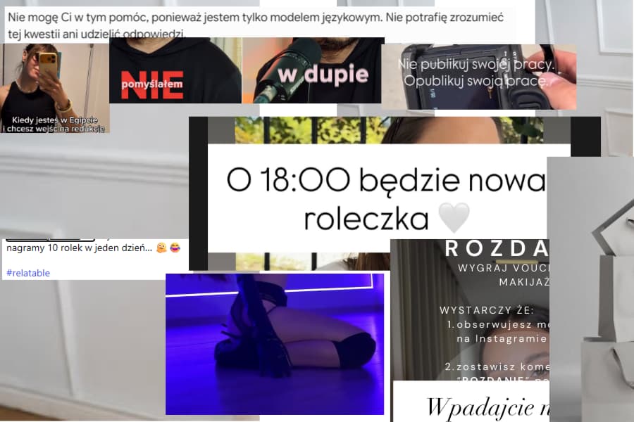 Czemu trendy na Instagram kreują bezstylowych, schematycznych i pozbawionych pomysłów twórców contentu?