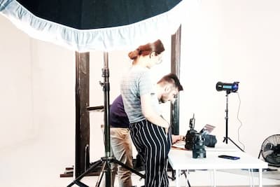 Parasolka w studio fotograficznym Parasolka w studio fotograficznym